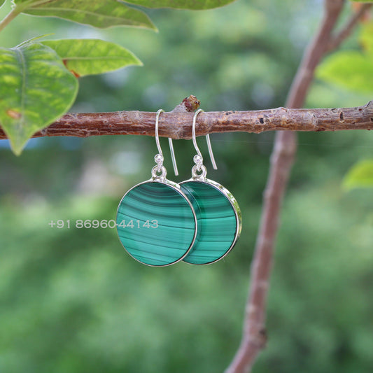Malachite Drop Earrings