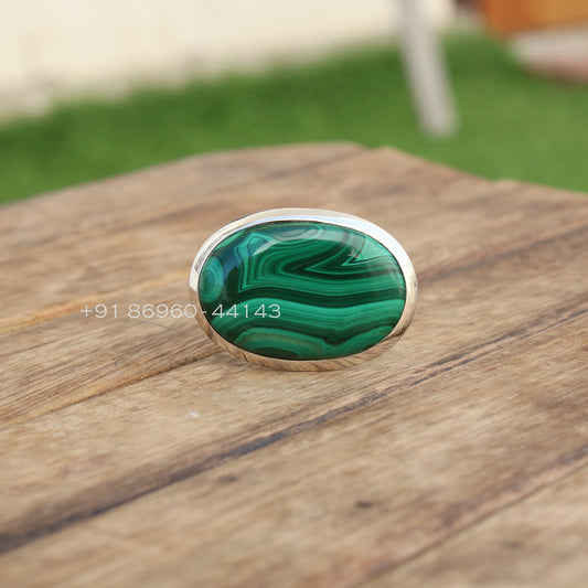 Malachite Statement Ring