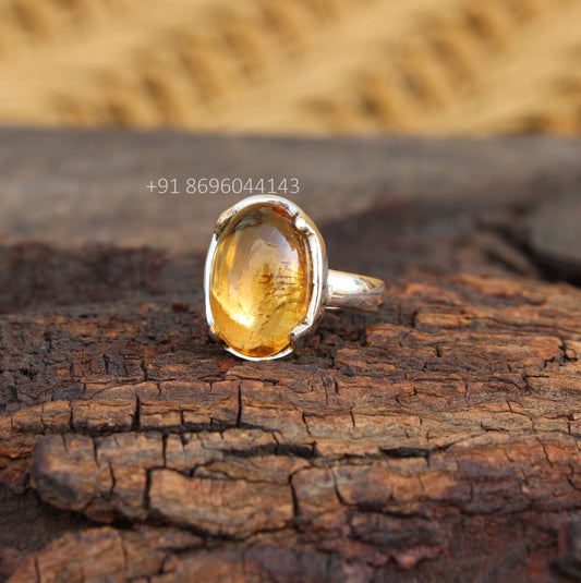 Citrine Oval Ring